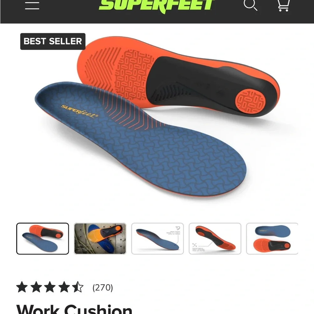 Men’s superfeet unused Insoles - Picture 2 of 2